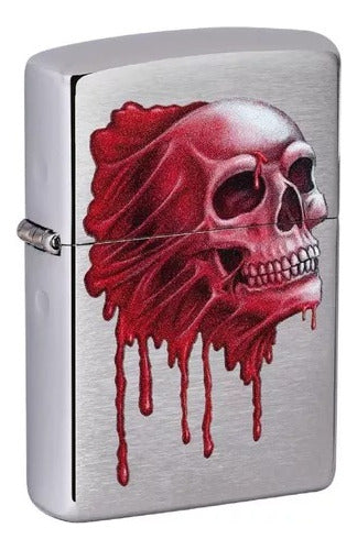 Zippo Original Red Skull Design Model 49603 0