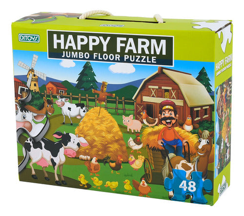 Ditoys Jumbo Floor Puzzle 48 P 2378 Happy Farm 0