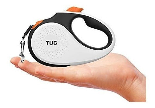 TUG Correa Retractil Para Pasear Perros Tug Blanco-Naranja Tiny 1