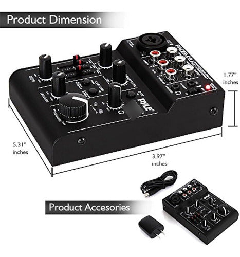 Pyle Pad15mxu Para Mezclador De Dj 1