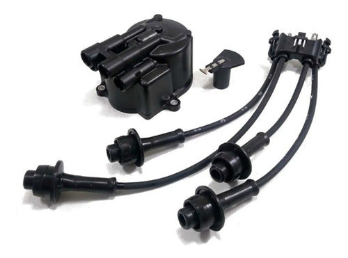 Ignition Kit for Toyota Forklift - Distributor Cap, Rotor, and Cable Set 0