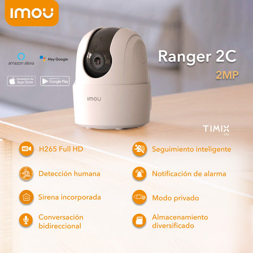 Imou Camera De Seguridad Ranger 2C Wifi IP Full HD 2MP 1080P 1