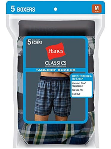 Hanes Ultimate Men's 5-Pack Exposed Dye Hilo Waistband Boxer 0