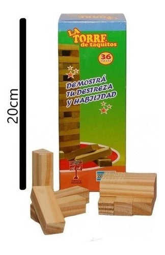 Wooden Stacking Tower Game 36 Pieces 1