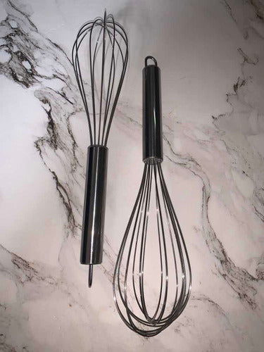 Stainless Steel Manual Whisk for Baking 23 cm 0