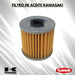 Kawasaki Original Oil Filter Honda KLR 650 Tuamoto 3