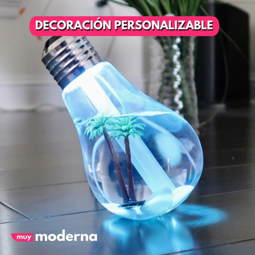 Muy® Foco Personalizable Humidificador Difusor Luz Led 400ml 1