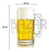 Crisa Chopp Cerveza 1 Litro Jarra Vidrio Pack X12 U 2