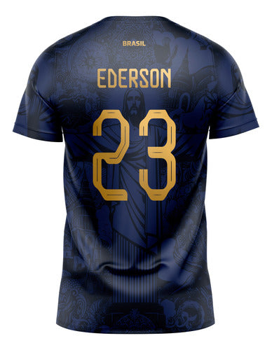 Brazil Football Shirt Concept Christ the Redeemer Ederson 1