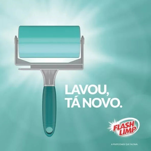 Kit 6 Rolo Adesivo Lavavel Flashlimp Tira Pelo Fiapo Atacado 5