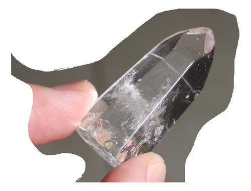 Natural Quartz Crystal Points with Flat Base - Tameana - Height 4.5 Cms 0