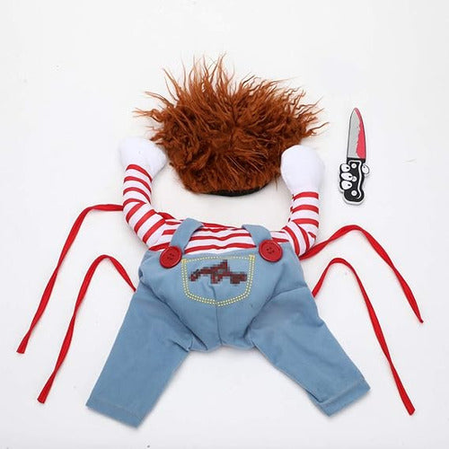 Disfraz De Chucky De Halloween Para Perro Mascota 1