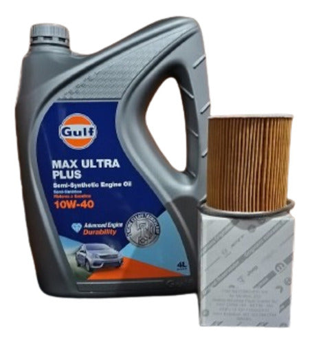 Filtro Aceite Original Aceite Gulf 10w40 Fiat Cronos 1.8 0