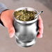 Mate Acero Plateado Doble Pared 250 Ml 2