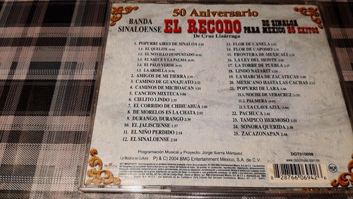 El Recodo De Sinaloa - México  - 25 Éxitos- Cd  Impecable 3