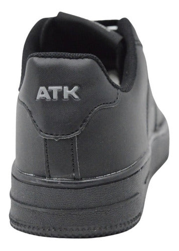 Atomik Footwear Cambridge Cordon Black Kid's School Shoe 1