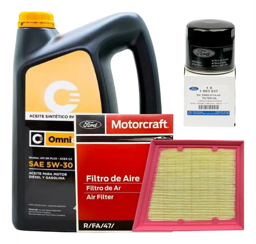 Omnicraft Synthetic Oil Kit 5W30 and Filters for Ford Fiesta Kd Nuevo Ka 0