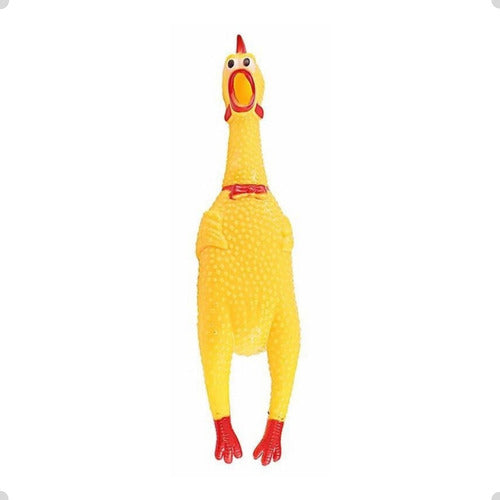 Brinquedo Pet Frango Galinha Sonoro 38cm 4