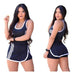 Conjunto Pack 2 Short Pollera, Top Moda Fitness 1