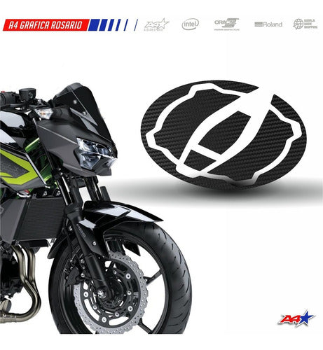 A4 Gráfica Protector Tapa Tanque Kawasaki Z400 Z650 Z900 Ninja 400 1