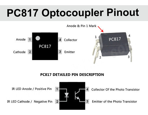 LAB1 TECH PC817 DIP4 Optocoupler for Arduino 2