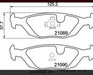 Fimpex Brake Pad Kit for All 4 Wheels for Saab 9000 9/85 1