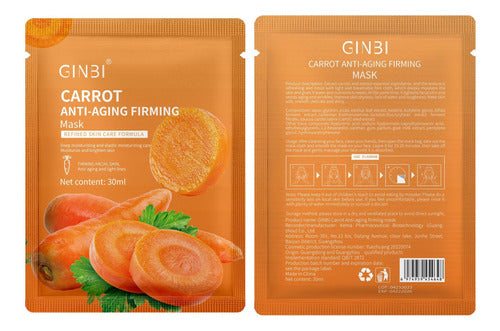 GINBI Carrot Hydrating Radiant Skin Mask 1