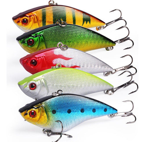 Sougayilang Fishing Lures Triple Hooks Trout Bass Pack of 5 0