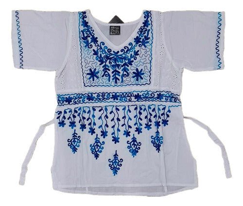 Patchouly Artesanias Blusa Camisola Camisa Bordada Hindu Artesanal Algodon 0187 0