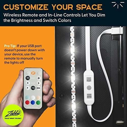 Luminoodle Color Bias Lighting Usb Led Tv Retroiluminación C 1