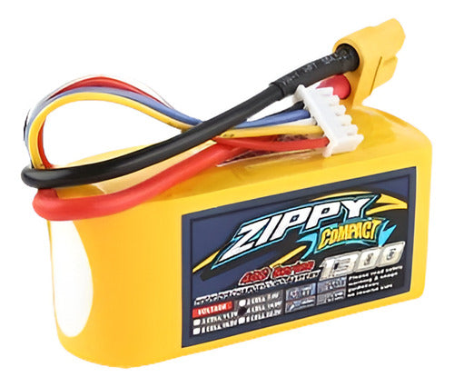 ZIPPY 1300mAh Compacto RC 4S 40C Lipo Pack 0