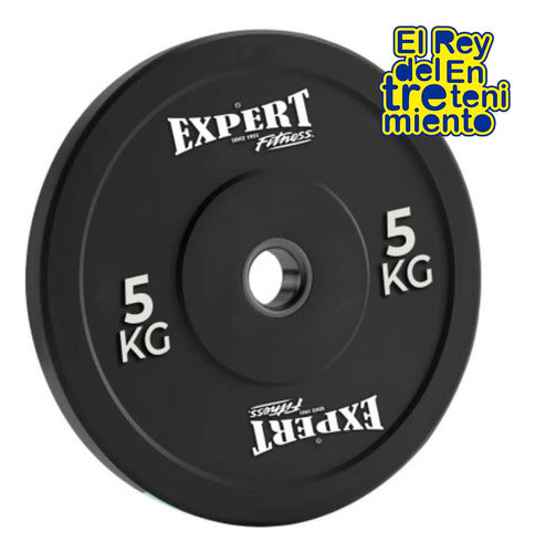 Expert 5 kg Olympic Bumper Weight Disc Pair - Pro Fitness El Rey 1