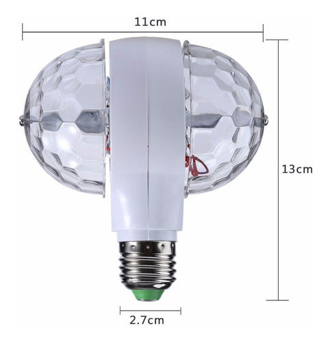 Luces Led Efecto Bola Espejo Doble Fiestas Mirá El Video! 5