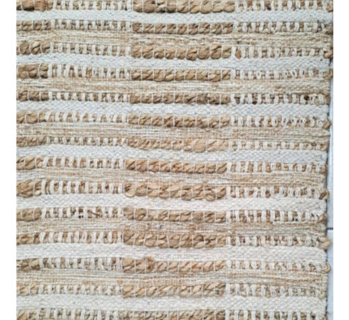 Jute and Cotton Chapka Rug 90 cm 0