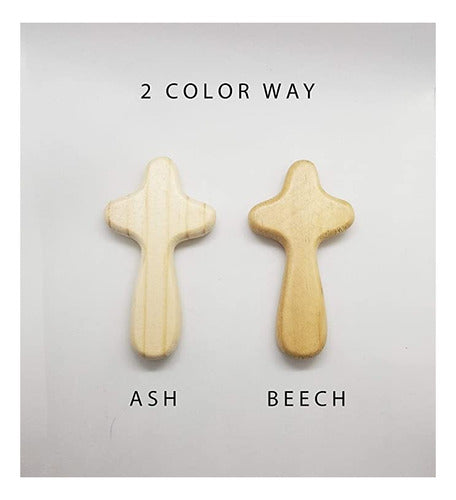 Waymaker Unfinished Palm Wood Cross – Pack 1