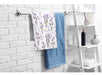 Ofloral Hand Towels Floral Cotton Lavender and Eiffel Tower Pattern 1