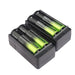 4pcs 5800mah 18650 Batería Recargable Li-ion 3.7v Baterías + 1