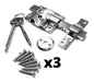 REXX Door Lock Security Bolt with Same Combination x3 0