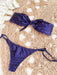 Las Barchelas Strapless Top Bow Bikini Set Colaless 6