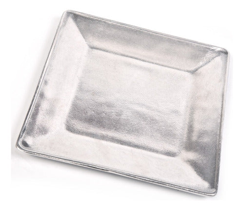 La Vaca Tuerta Square Aluminum Plate - 24 cm 0