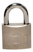 Bulit Reinforced Padlock Nickel-Plated 50mm with 4 High-Security Keys 0