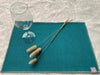 Set of 6 Textured Washable Faux Leather Placemats 3