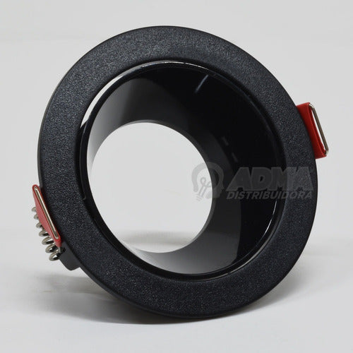 Recessed Spotlight for GU10 Round PVC White Black 22