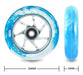 Fomo Team Pro Stunt Scooter Wheels 100mm Watercolor Effect - 2 Pack 4