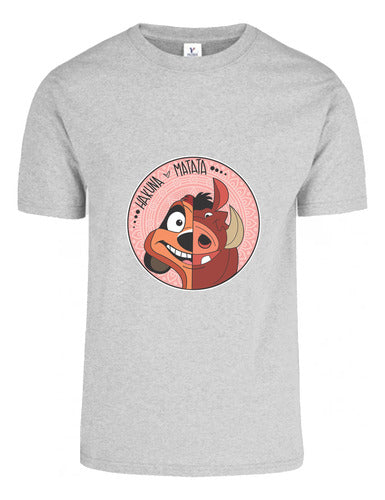 Memo Estampados Hakuna Matata Timon Y Pumba T-Shirt 5