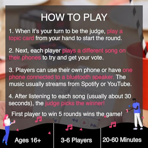 Game That Song - Music Card Game For The - Game That Song - Juego De Cartas De Música Para La