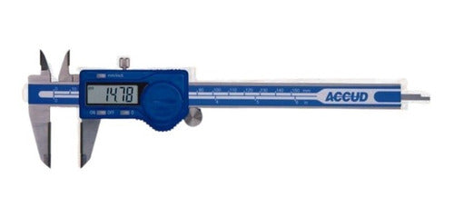Accud Digital Caliper 0-200mm x 0.01mm DIN 862 0