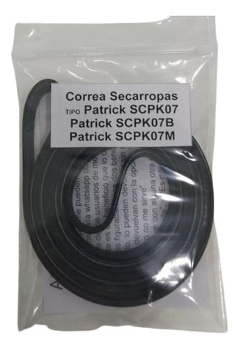 Jiali Patrick Type Belt for Secarropa SCPK07 SCPK07B SCPK07M 0