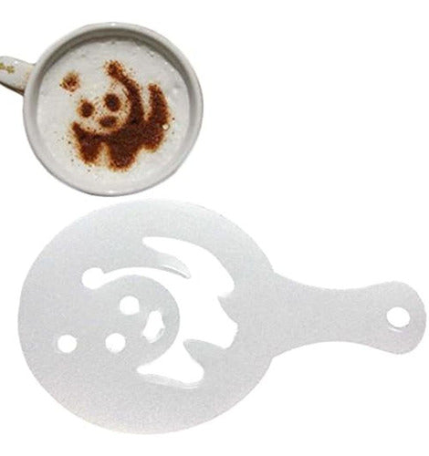 Yueton Paquete De 16 Cappuccino Coffee Barista Plantillas Pl 3