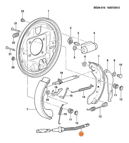 Fremec Handbrake Cable Extension 4716 Onix/Prisma/Sonic 1